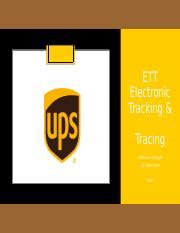 ups ett tracking and tracing.